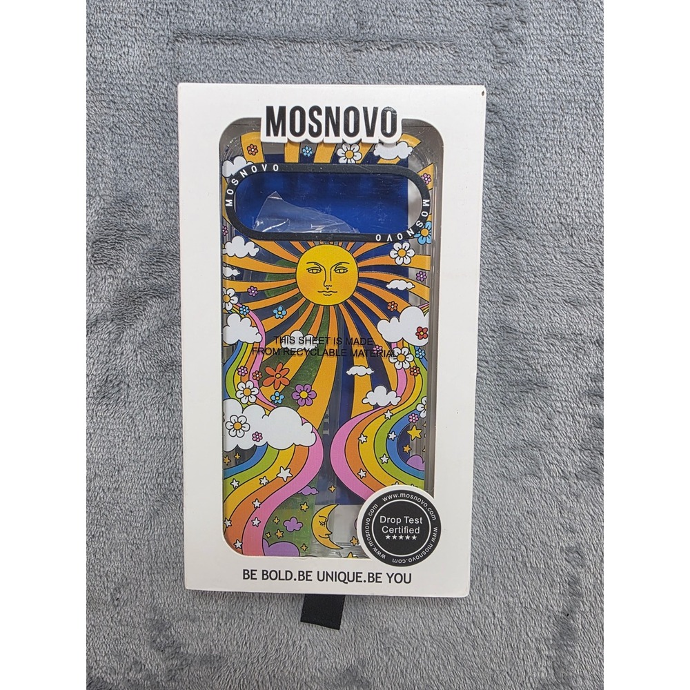 Mosnovo Google Pixel 9 Pro XL Case Sun Rainbow Celestial Military Grade Drop